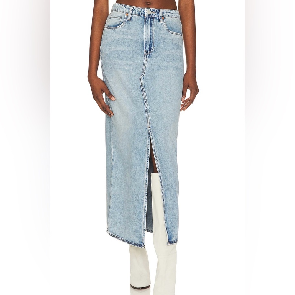 Denim Maxi Skirt Mid Rise  BLANKNYC Light Wash Size 27 or 6 in women